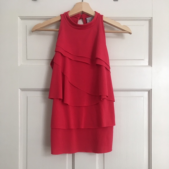 GRAYSON RED SLEEVELESS BLOUSE S - Picture 5 of 5